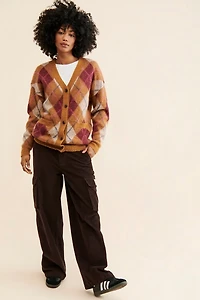 Steve Madden Lexie Plaid Cardigan
