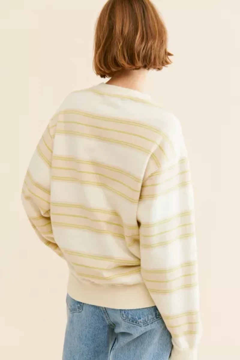 Men's Skate Striped Crew Neck Sweatshirt