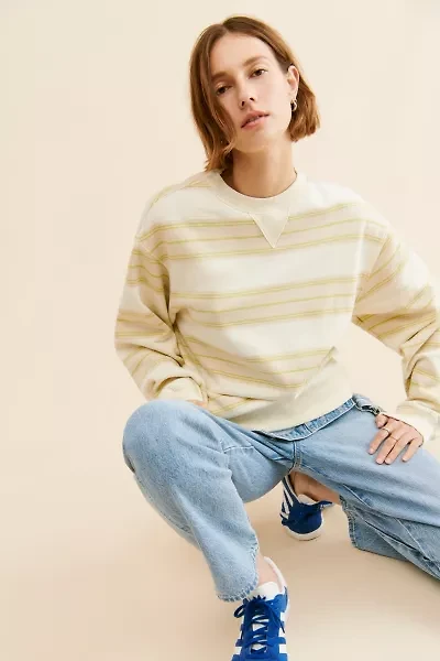 Men's Skate Striped Crew Neck Sweatshirt