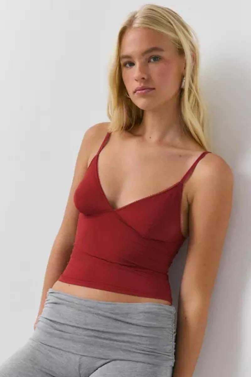 Out From Under Je T'aime Mesh Cropped Cami