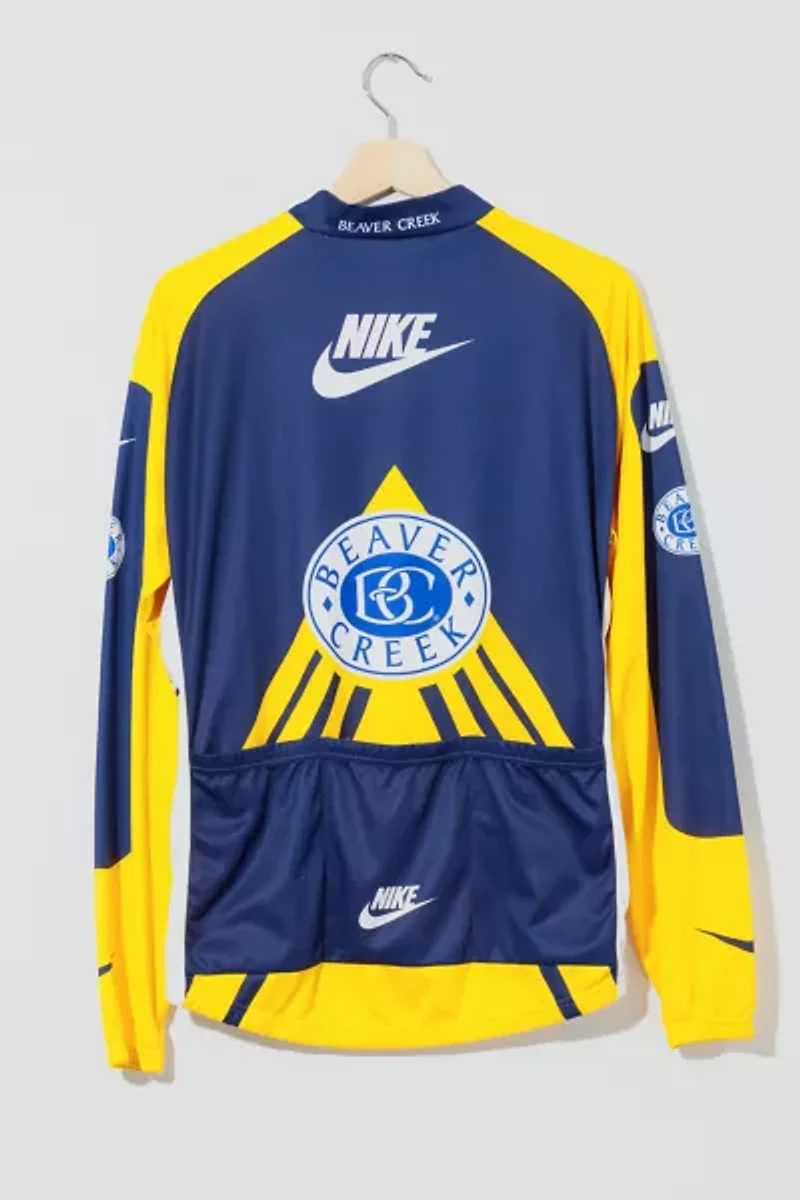 Vintage 1990s Nike  Graphic Long Sleeve Cycling Jersey