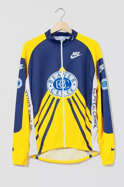 Vintage 1990s Nike  Graphic Long Sleeve Cycling Jersey