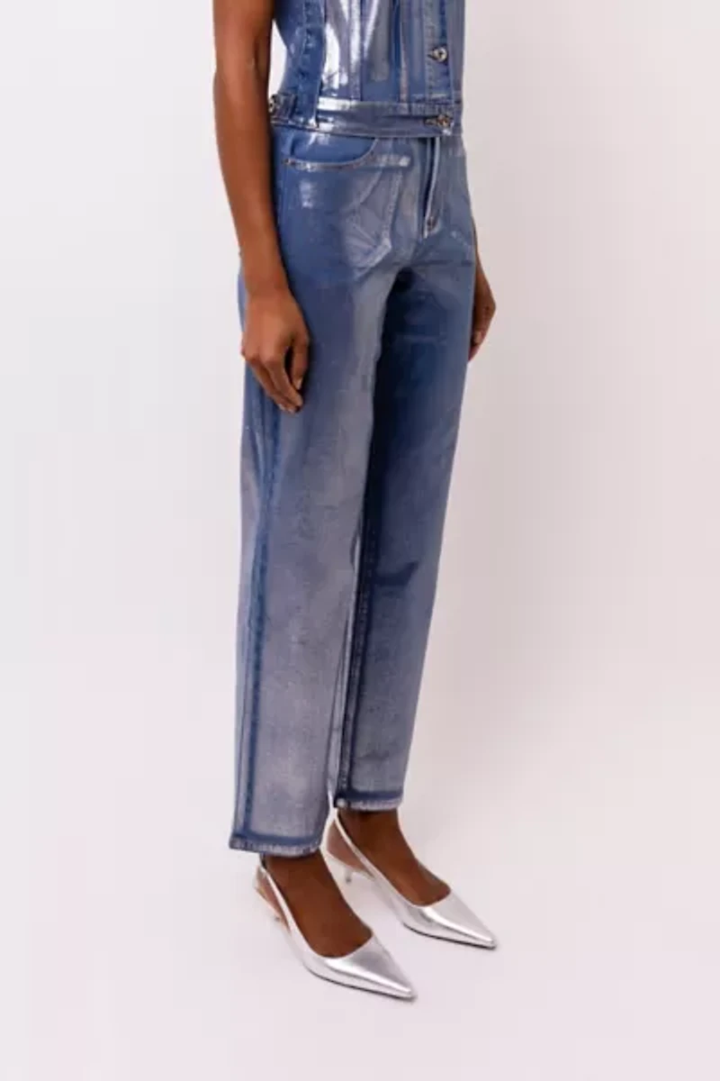 Amy Lynn Metallic Denim Pant