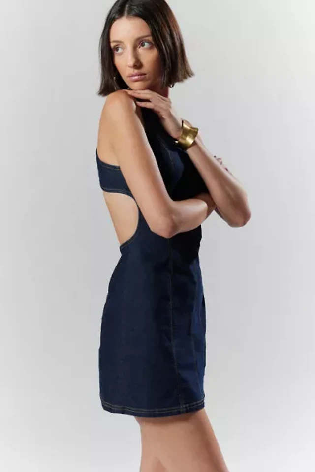 white christmas dresses Ellie Denim Mini Skirt - Dark Blue