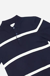 Ben Sherman Textured Stripe Knit Polo