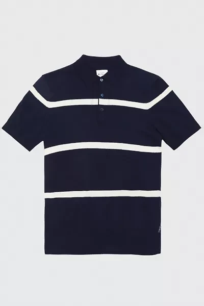 Ben Sherman Textured Stripe Knit Polo