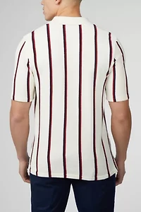 Ben Sherman Stripe Towelling Polo Shirt