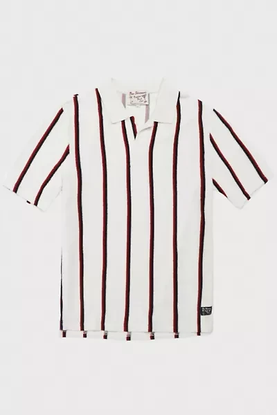 Ben Sherman Stripe Towelling Polo Shirt