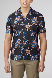 Ben Sherman Floral Print Short Sleeve Shirt
