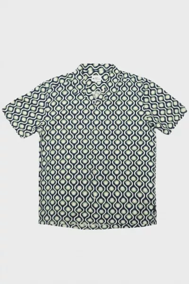 Ben Sherman Retro Geo Print Short Sleeve Shirt