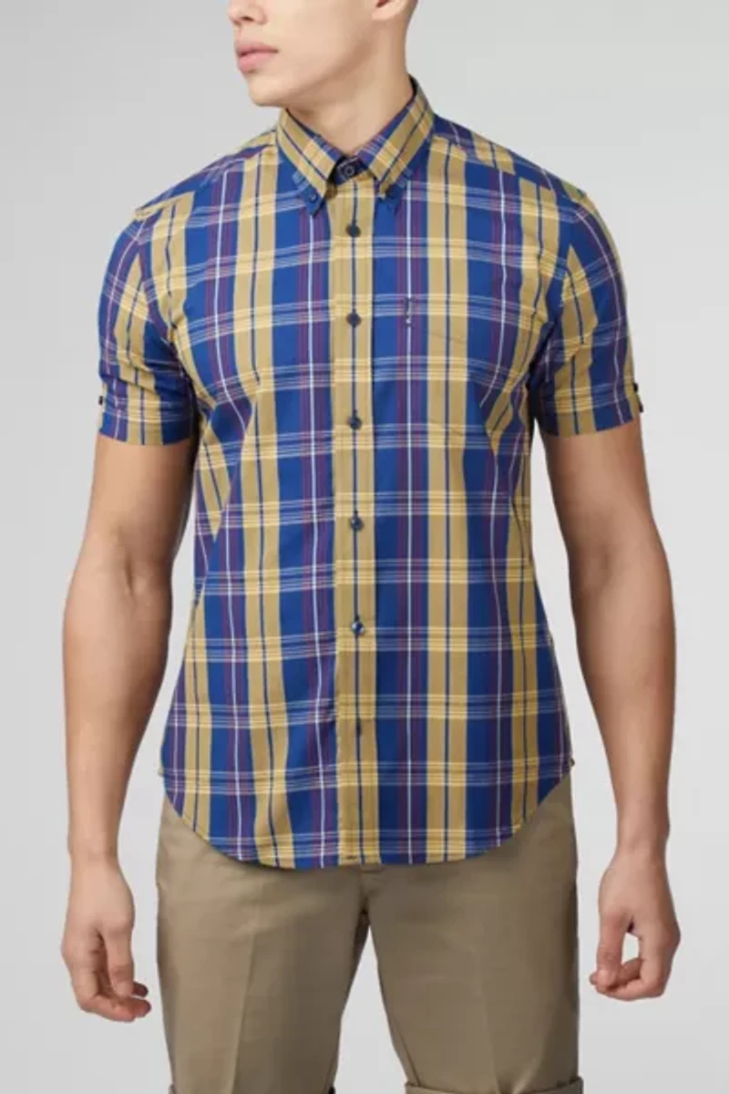 Ben Sherman Irregular Check Short Sleeve Shirt