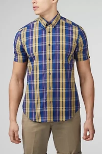 Ben Sherman Irregular Check Short Sleeve Shirt