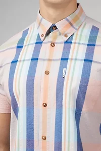 Ben Sherman Seersucker Check Short Sleeve Shirt