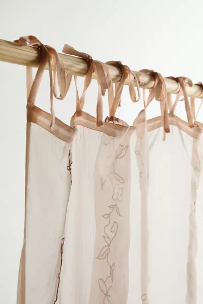 Rory Embroidered Chiffon Window Panel
