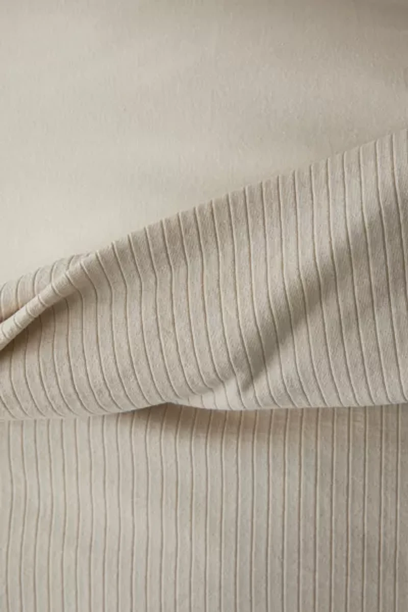 Logan Jersey Ribbed Duvet Cover