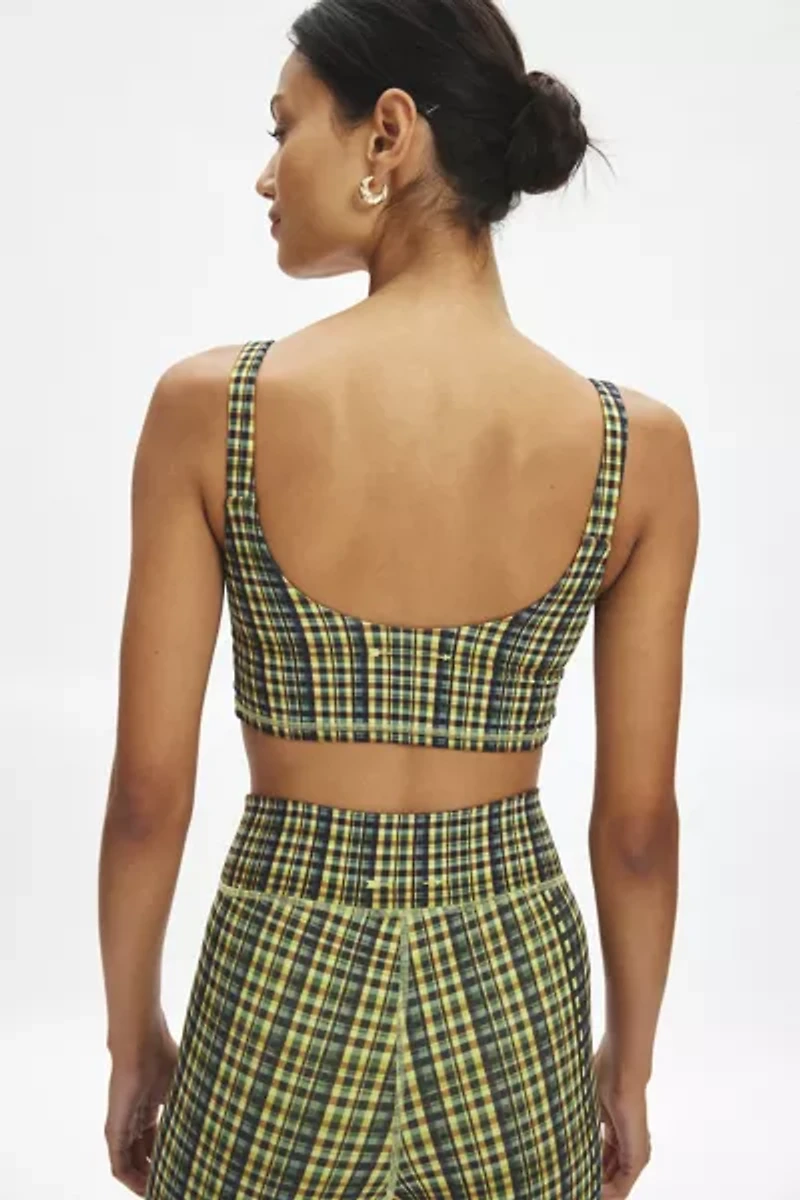 THE UPSIDE LA Paz LouLou Check Sports Bra