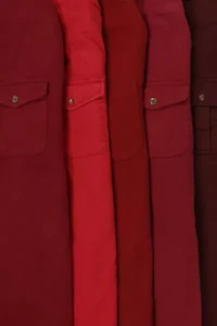 Vintage Solid Flannel Button-Down Shirt