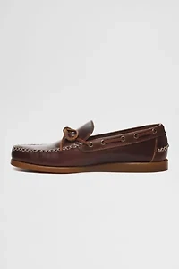 Sebago Scout Waxed Leather Moc Boat Shoe