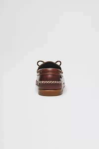 Sebago Scout Waxed Leather Moc Boat Shoe