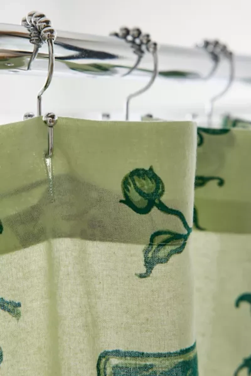 Delft Cat Shower Curtain