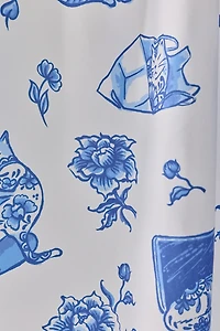 Delft Cat Shower Curtain