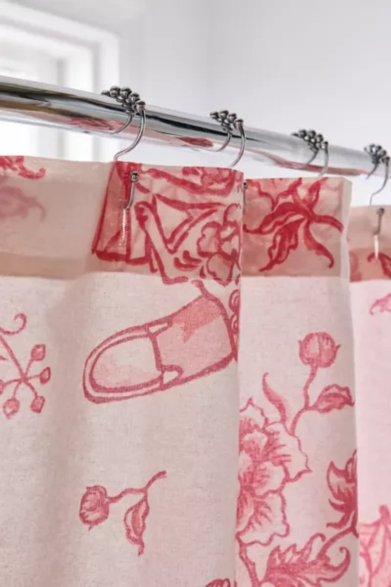 Delft Cat Shower Curtain