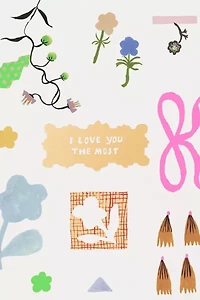 Red Cap Petals and Blooms Greeting Card