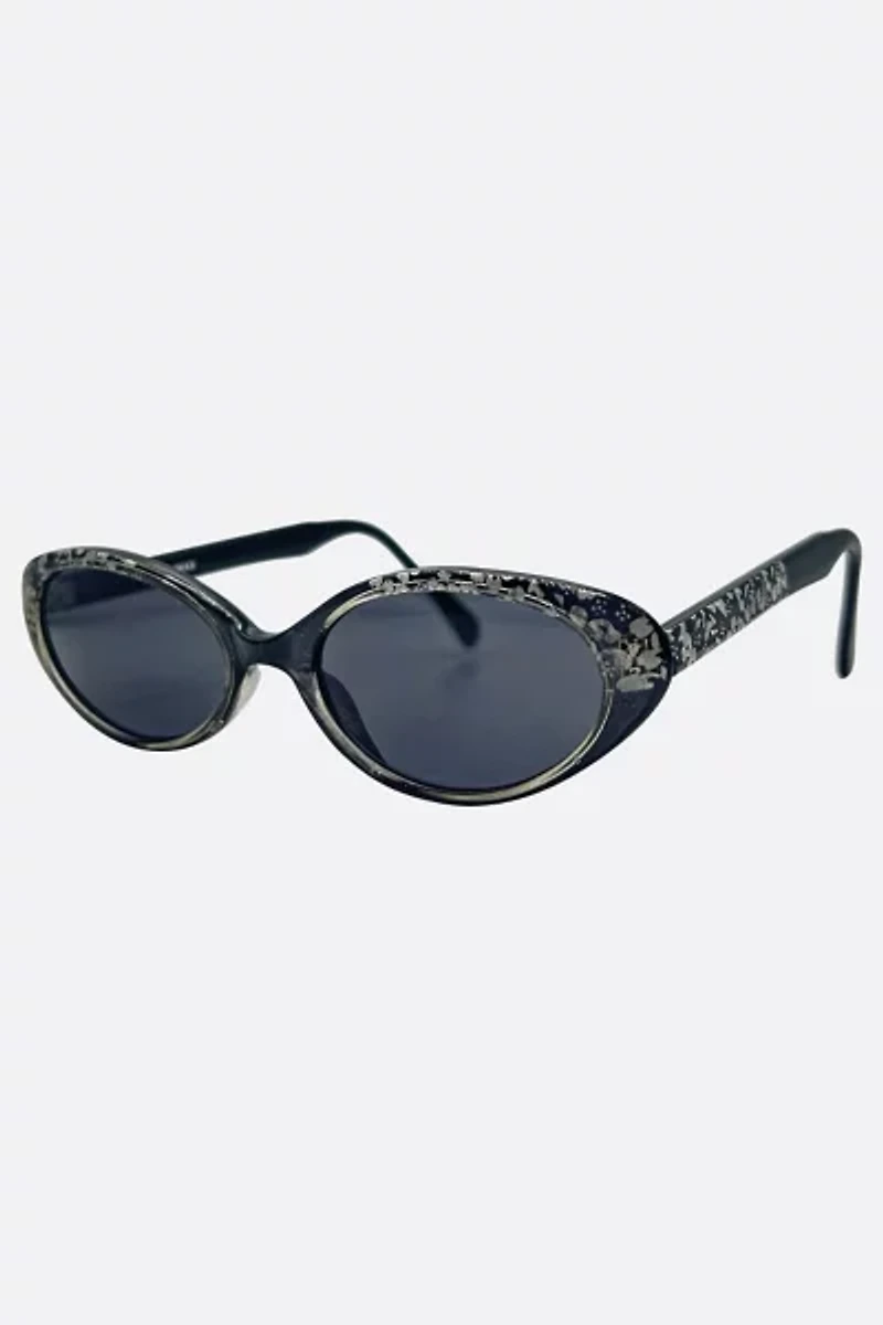 Giant Vintage Sissy Slim Oval Cat-Eye Sunglasses