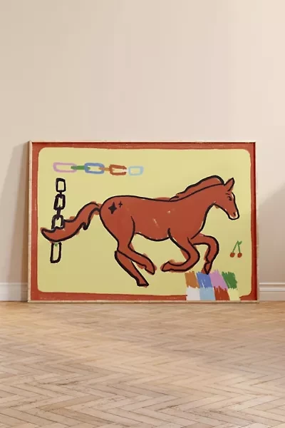 hiabbyhi Horse Girlie Art Print