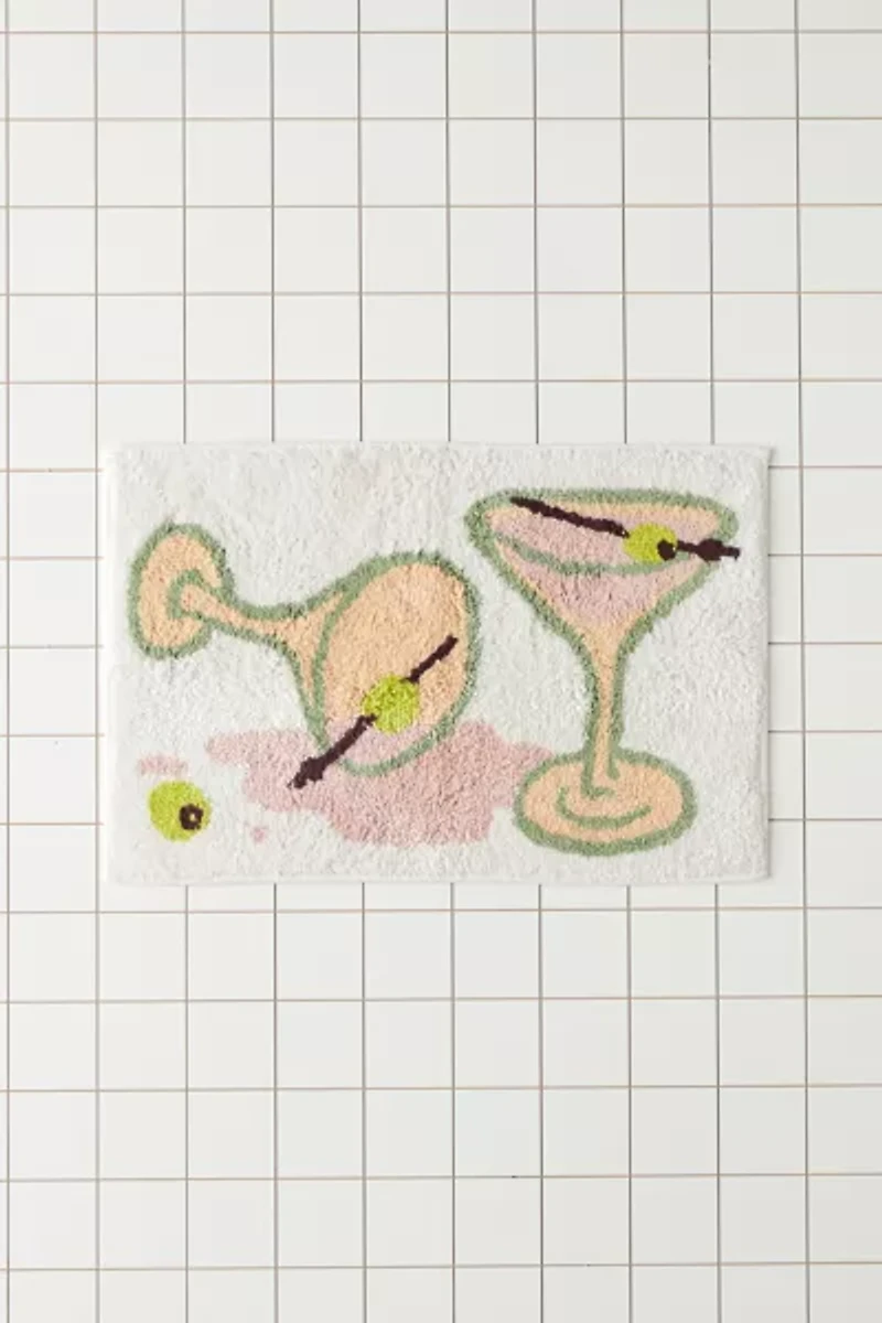 Spilled Drinks Bath Mat