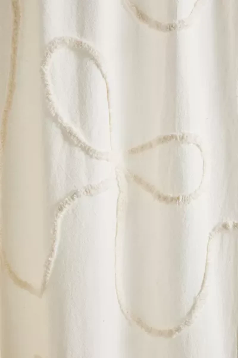 Wild Bows Tufted Shower Curtain