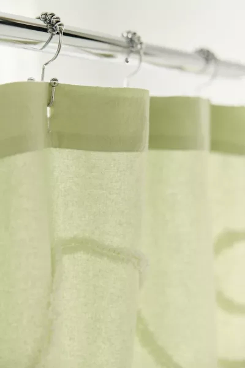 Wild Bows Tufted Shower Curtain