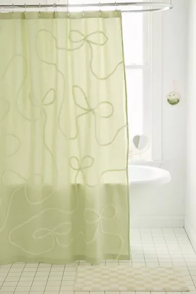 Wild Bows Tufted Shower Curtain