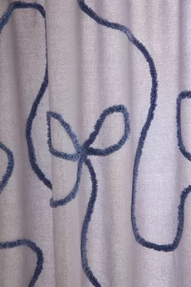 Wild Bows Tufted Shower Curtain
