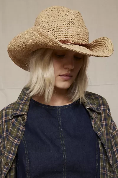 Millie Woven Raffia Cowboy Hat