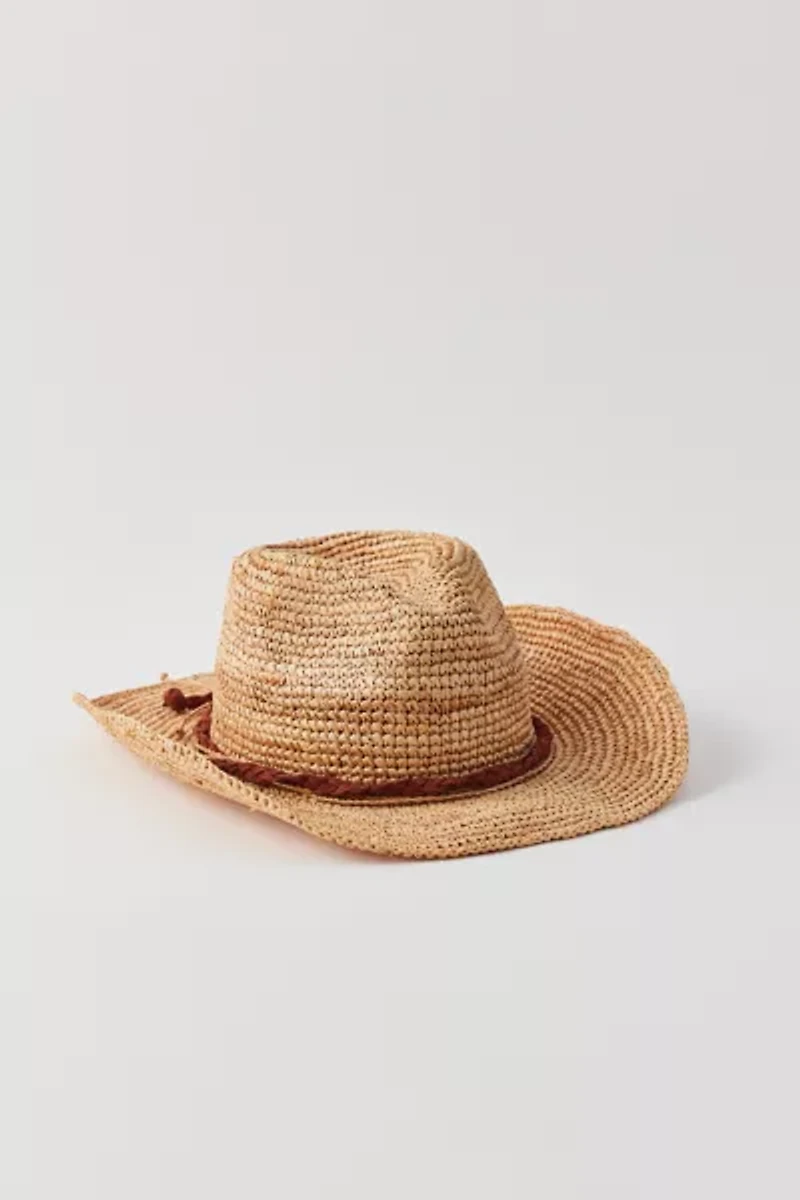 Millie Woven Raffia Cowboy Hat