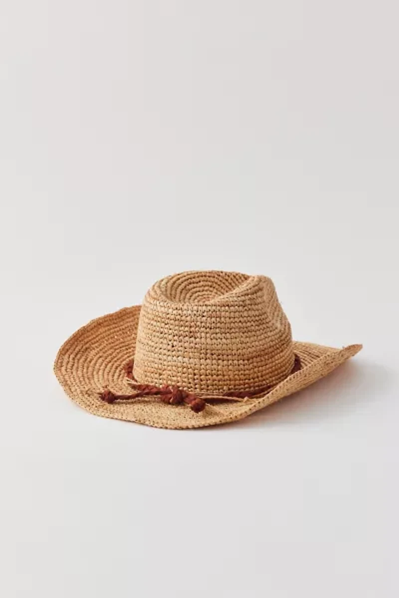 Millie Woven Raffia Cowboy Hat