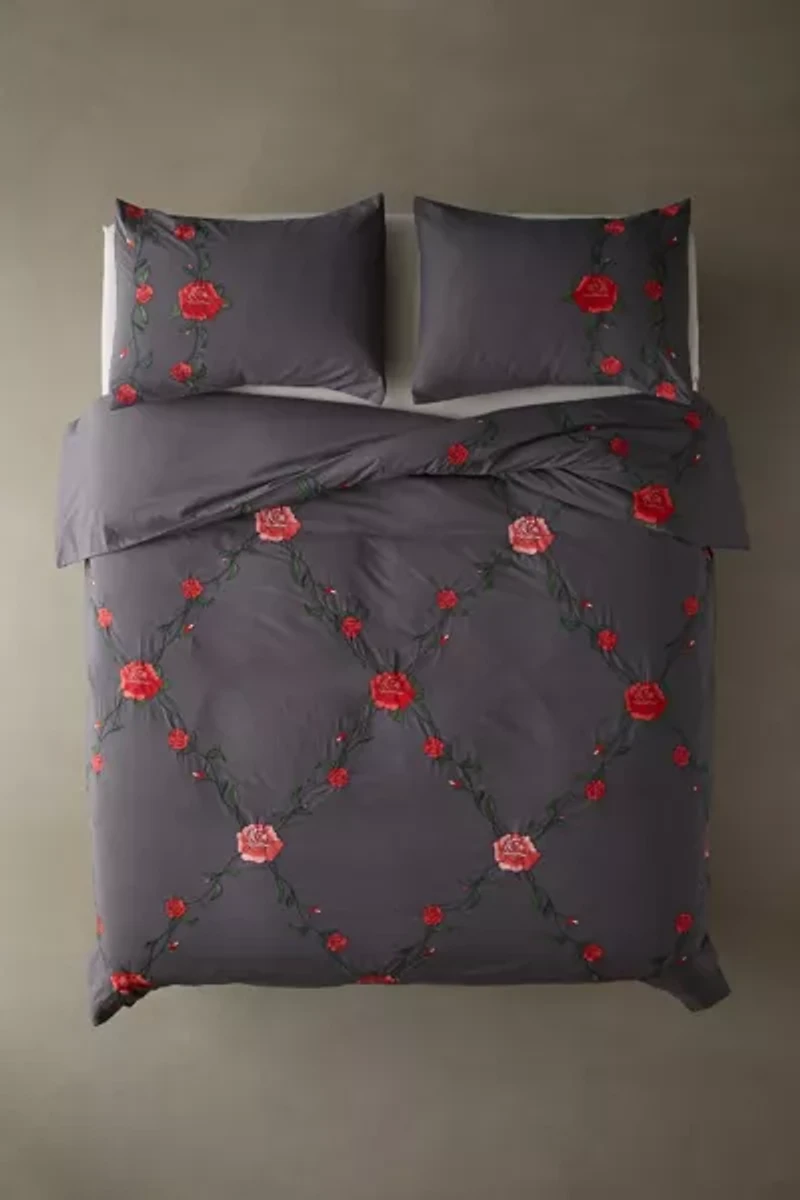 Secret Garden Embroidered Duvet Cover