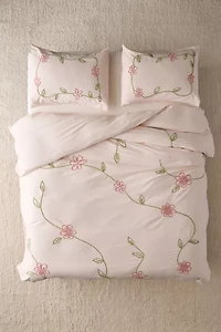 Falling Vines Floral Duvet Cover