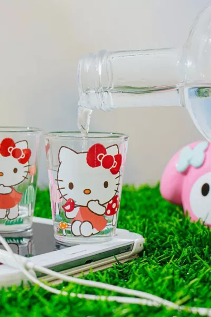 Sanrio Hello Kitty Mushrooms 2oz Shot Glass Set