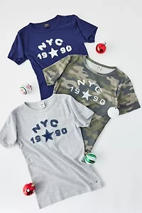 NYC 1990 Applique Baby Tee