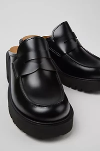 Camper Milah Leather Loafer Clog