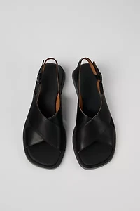 Camper Dana Leather Crossover Strap Sandals
