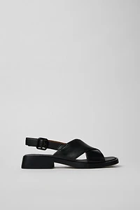 Camper Dana Leather Crossover Strap Sandals