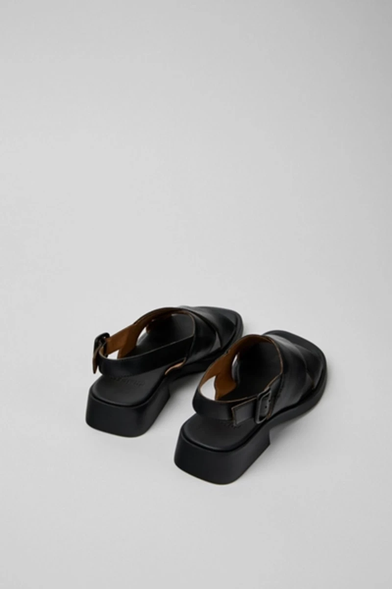 Camper Dana Leather Crossover Strap Sandals