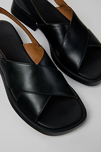 Camper Dana Leather Crossover Strap Sandals