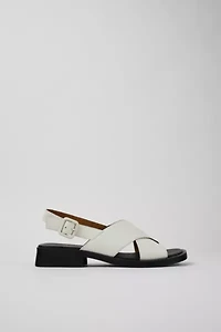 Camper Dana Leather Crossover Strap Sandals