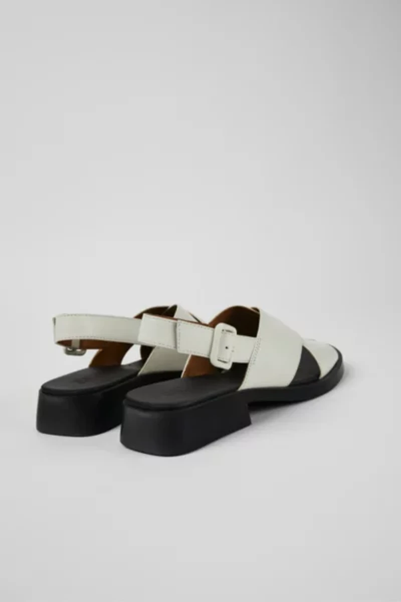 Camper Dana Leather Crossover Strap Sandals