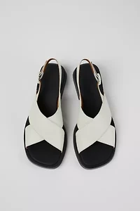 Camper Dana Leather Crossover Strap Sandals