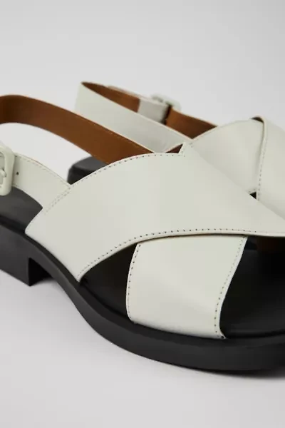 Camper Dana Leather Crossover Strap Sandals
